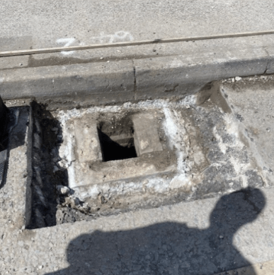 excavated gully
