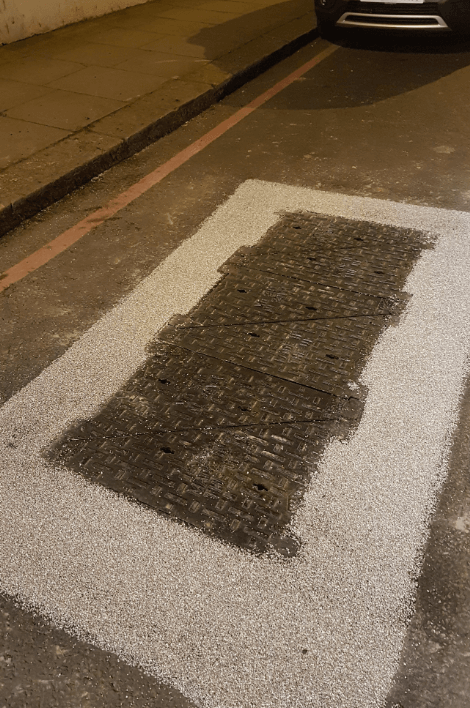 Ironmaster repairing modular, multi-span highway ironwork in tunnels and highway carriageways by Rhino Asphalt Solutions