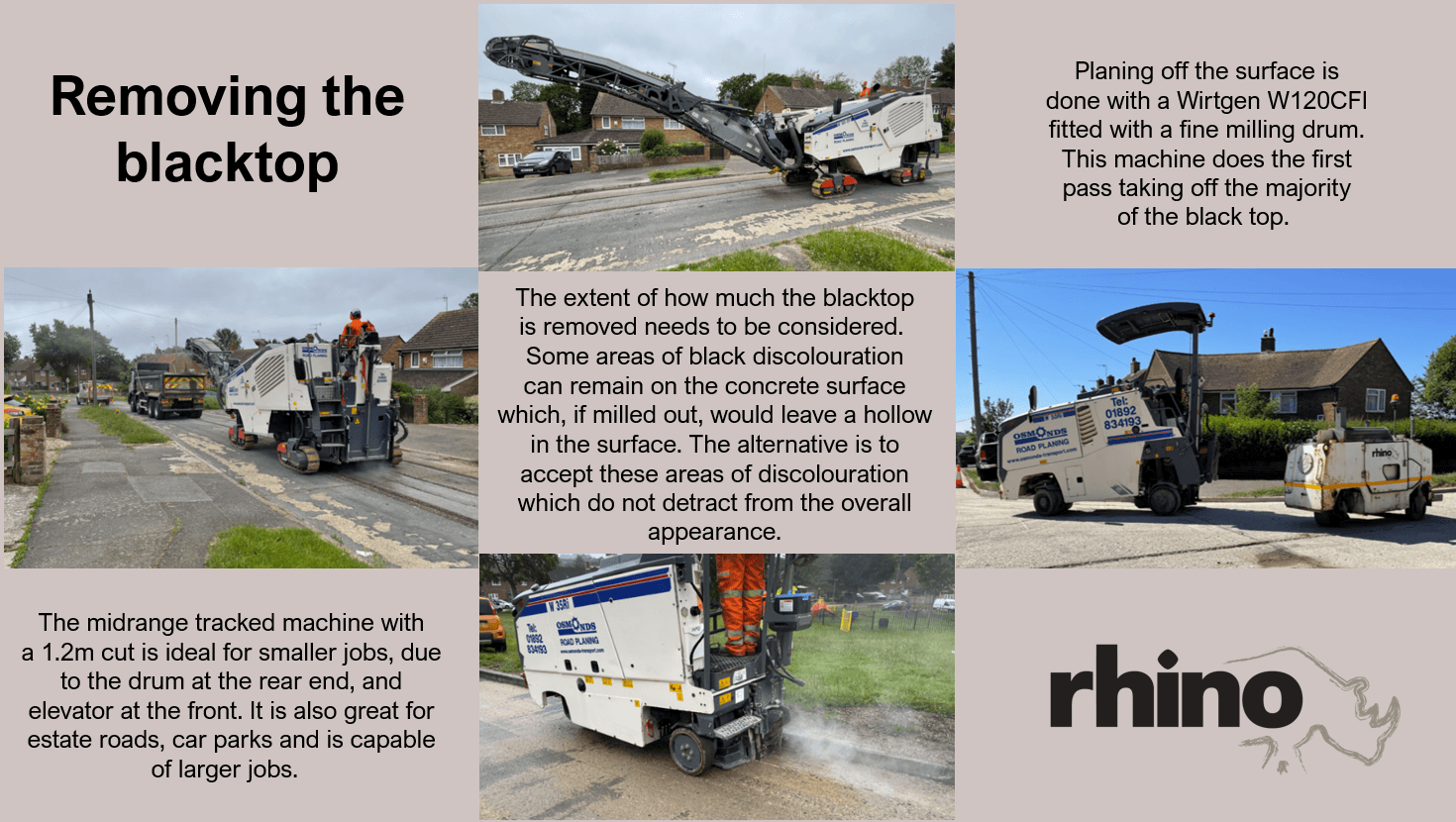 Repairing and concrete roads with concrete rehabilitation by Rhino Asphalt Solutions