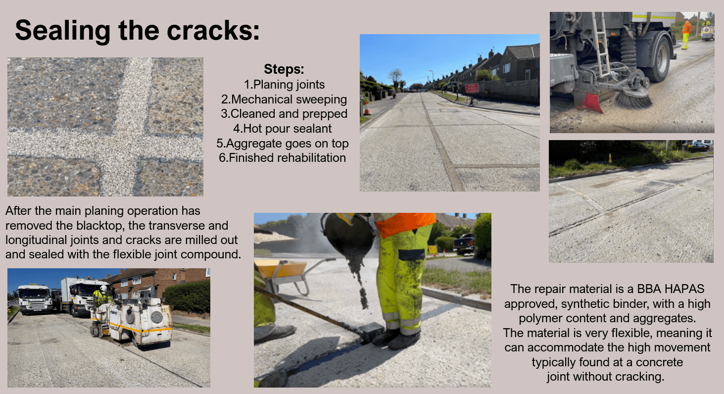 Repairing and concrete roads with concrete rehabilitation by Rhino Asphalt Solutions
