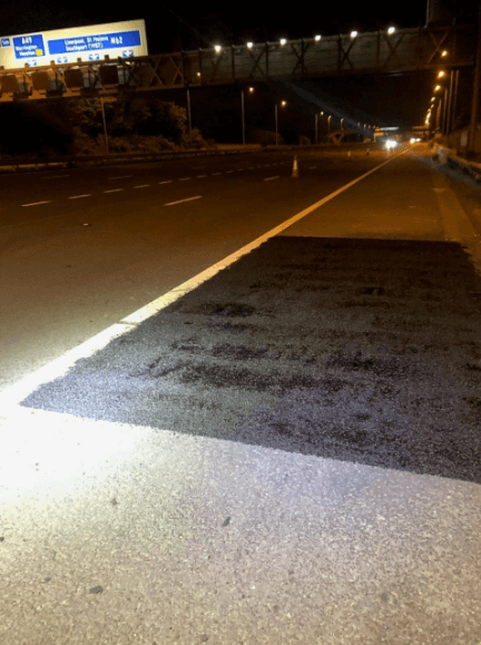 vehicle burnouts repaired with Masterscreed