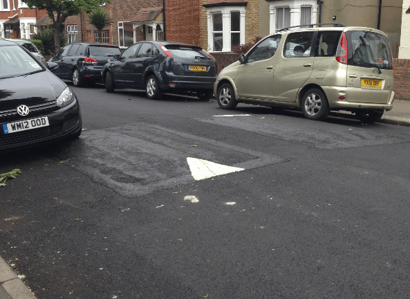 road hump renovation with BBA HAPAS approved Masterscreed hot screed road repair system from Rhino Asphalt Solutions with BBA HAPAS approval 