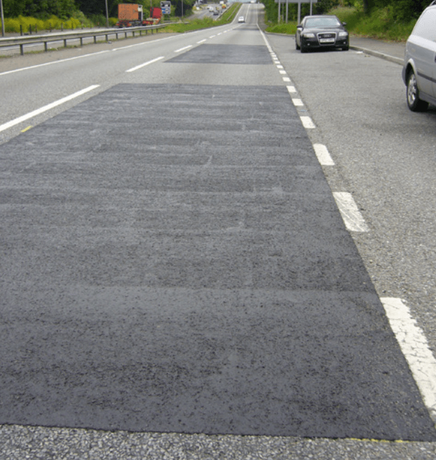 After BBA HAPAS approved Masterscreed hot screed road repair system from Rhino Asphalt Solutions with BBA HAPAS approval