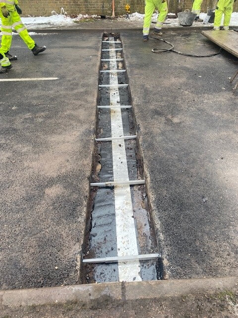 Drainage channels added Drainage channels added Asphaltic plug bridge joint APJ by Rhino Asphalt