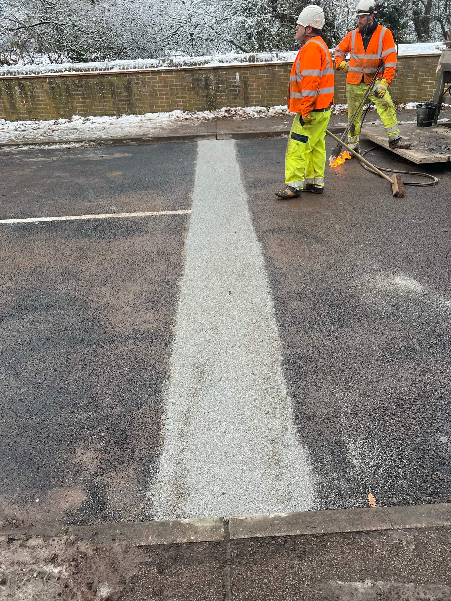 Finished bridge joint Asphaltic plug bridge joint APJ by Rhino Asphalt