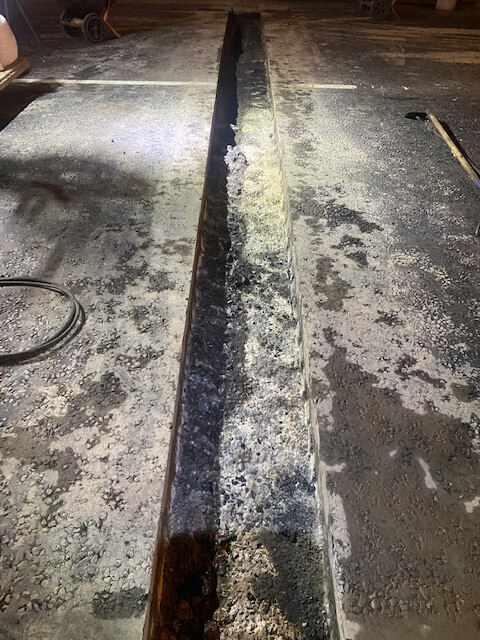 Excavated joint Asphaltic plug bridge joint APJ by Rhino Asphalt