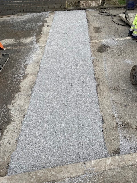 Step 3: Finished bridge joint Finished APJ Asphaltic plug bridge joint