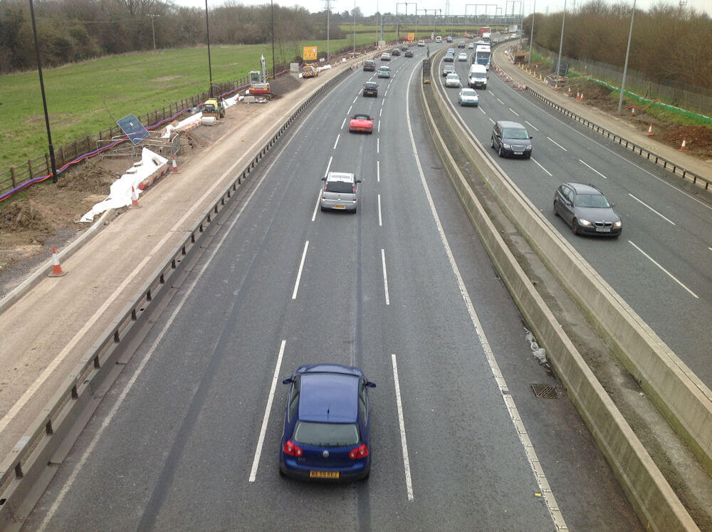 M4 motorway Road crack and joints repaired with Jointmaster BBA HAPAS approved system from Rhino Asphalt Solutions