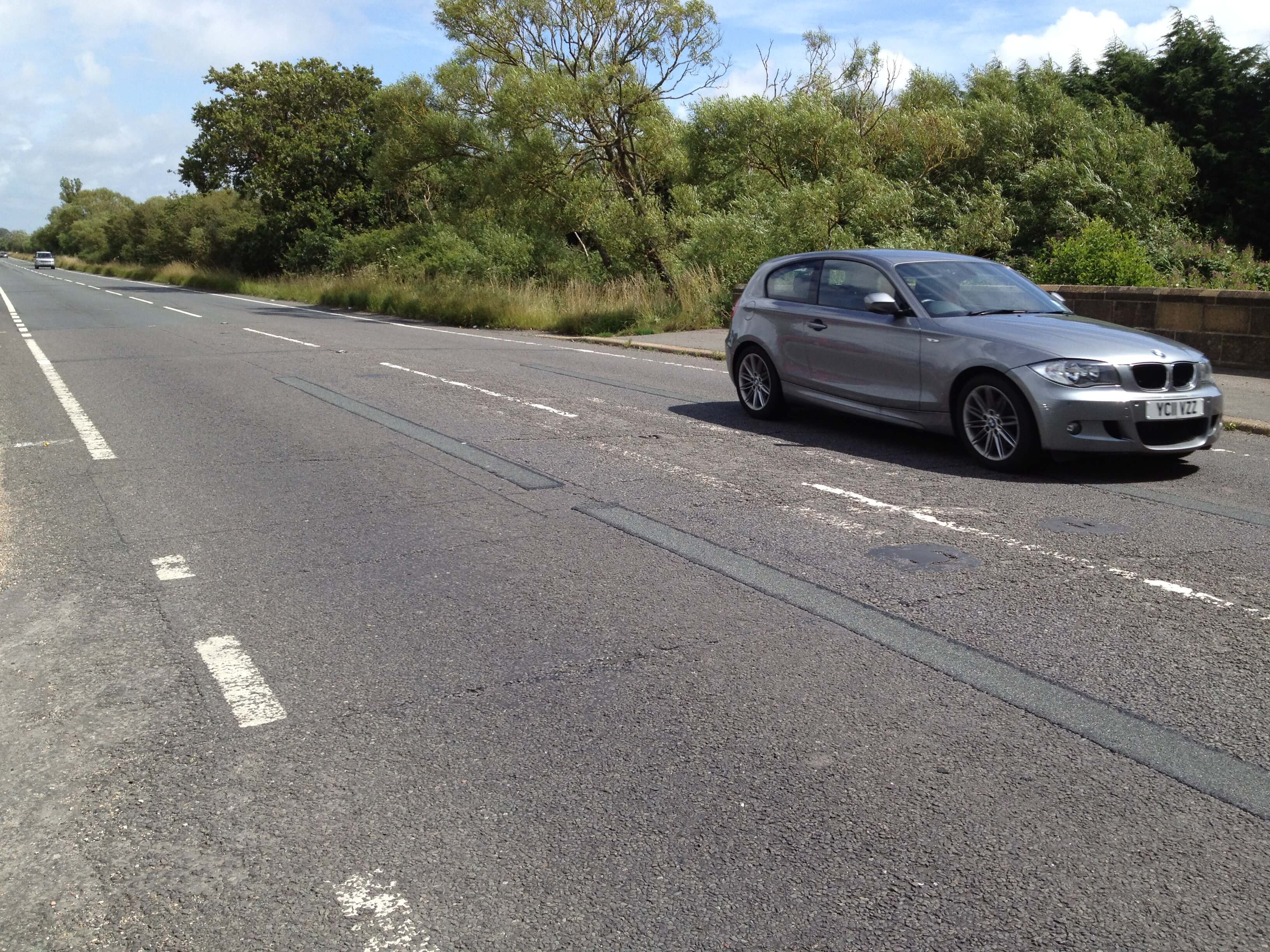 Road crack and joints repaired with Jointmaster BBA HAPAS approved system from Rhino Asphalt Solutions