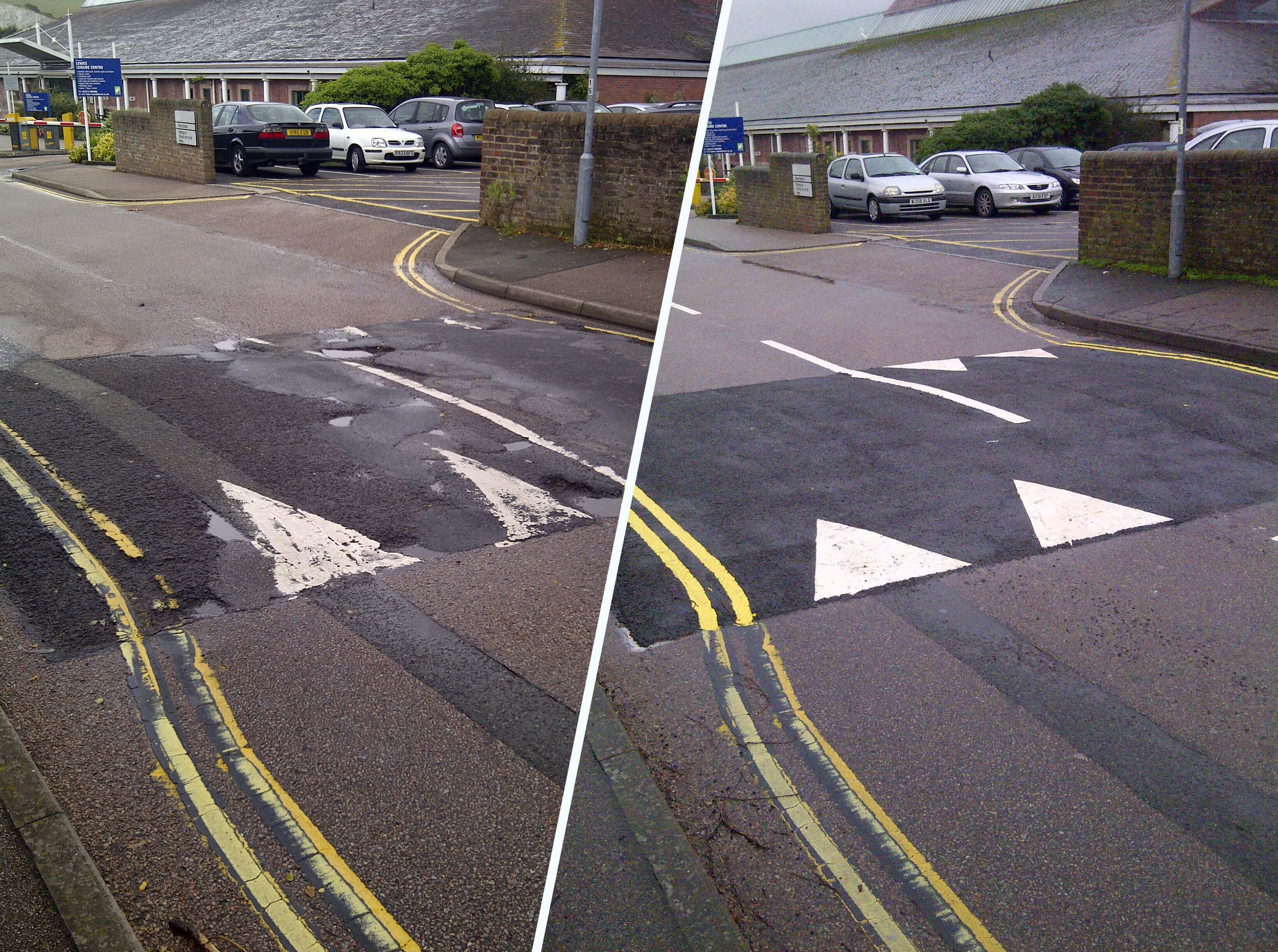 Refurbishing deteriorating road humps from Rhino Asphalt Solutions with BBA HAPAS approval