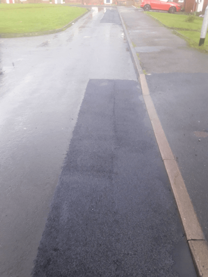 BBA HAPAS approved Masterscreed hot screed road repair system from Rhino Asphalt Solutions with BBA HAPAS approval 