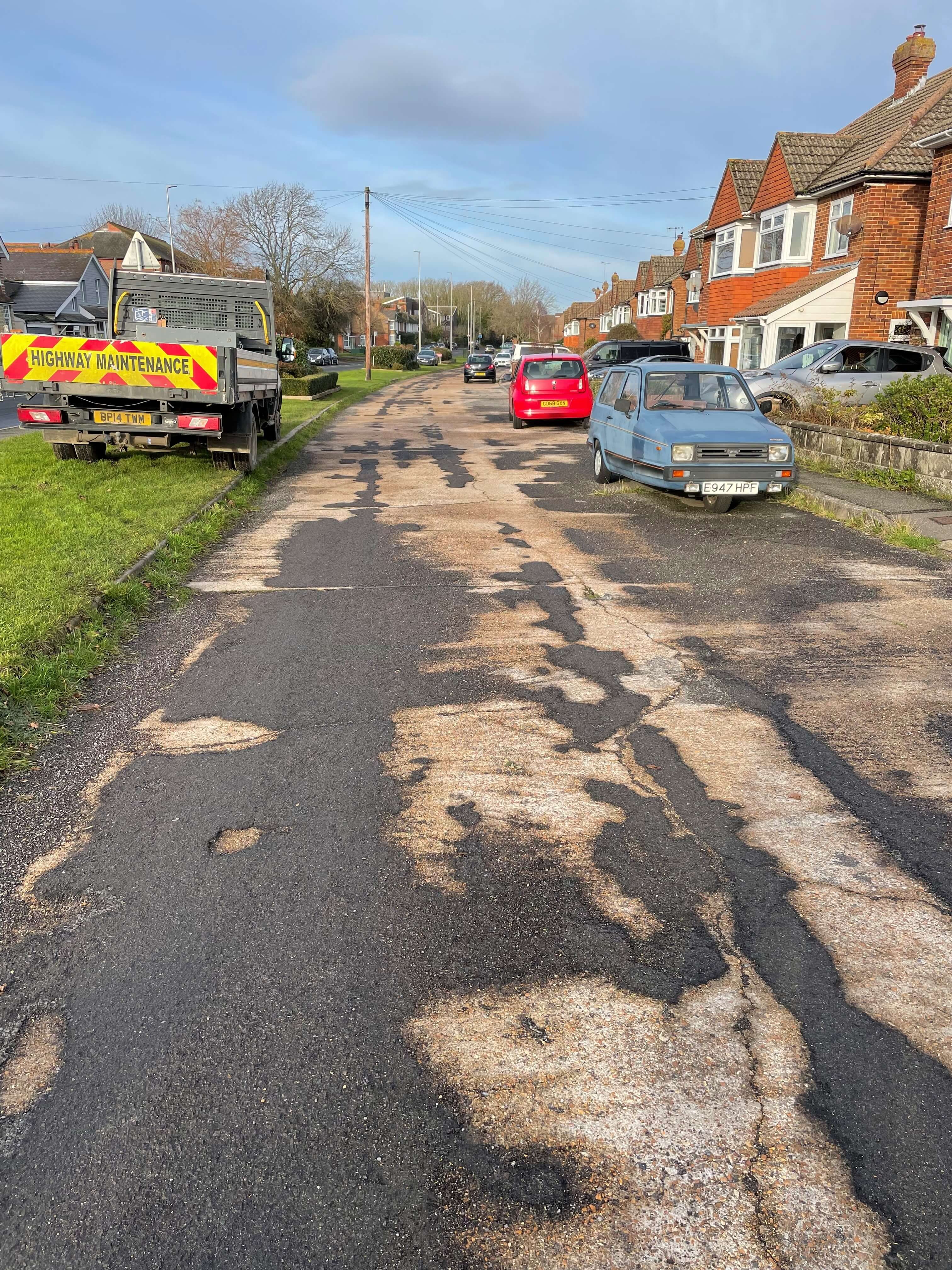 Micro asphalt stripping off a concrete road ready for concrete rehabilitation by Rhino Asphalt Solutions