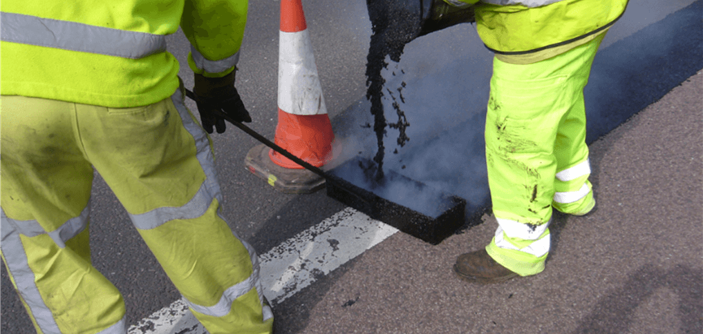 BBA HAPAS approved Masterscreed hot screed road repair system from Rhino Asphalt Solutions with BBA HAPAS approval 