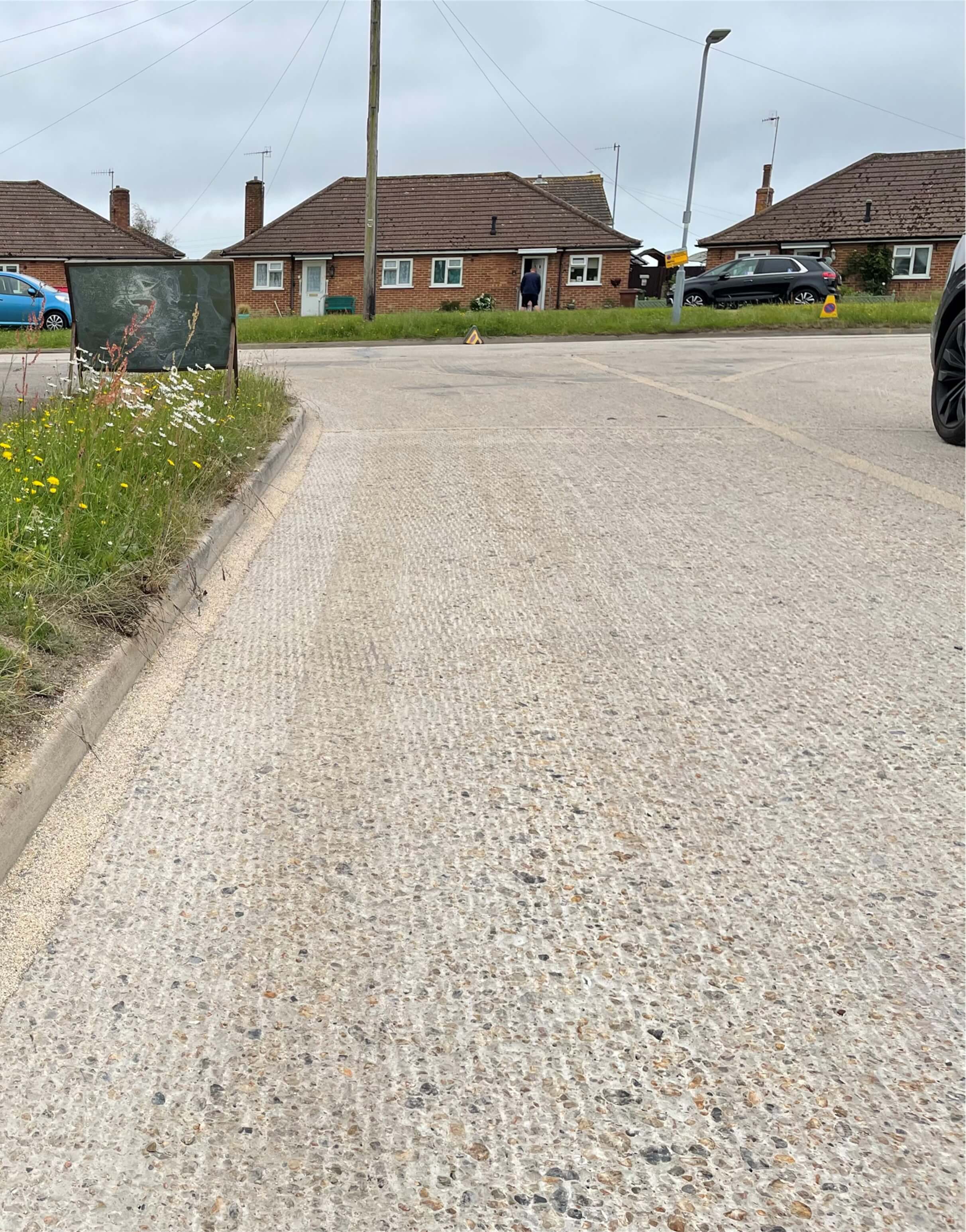 Repaired and finished concrete rehabilitation by Rhino Asphalt Solutions